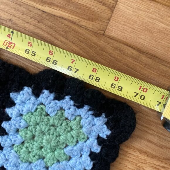 Vintage Granny Square Afghan - 70 x 44 in. - Picture 5 of 5